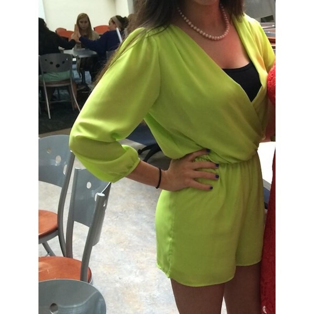 Lime Green Spool 72 Romper